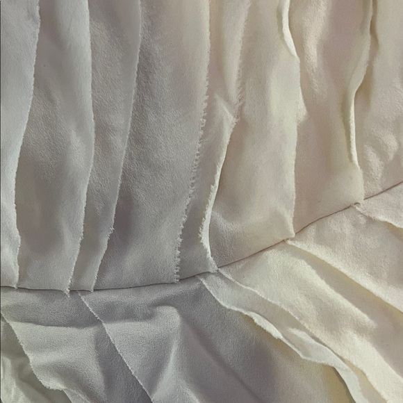 Adam Lippes Strapless Ruffled Rag Cream Dress - Picture 5 of 8